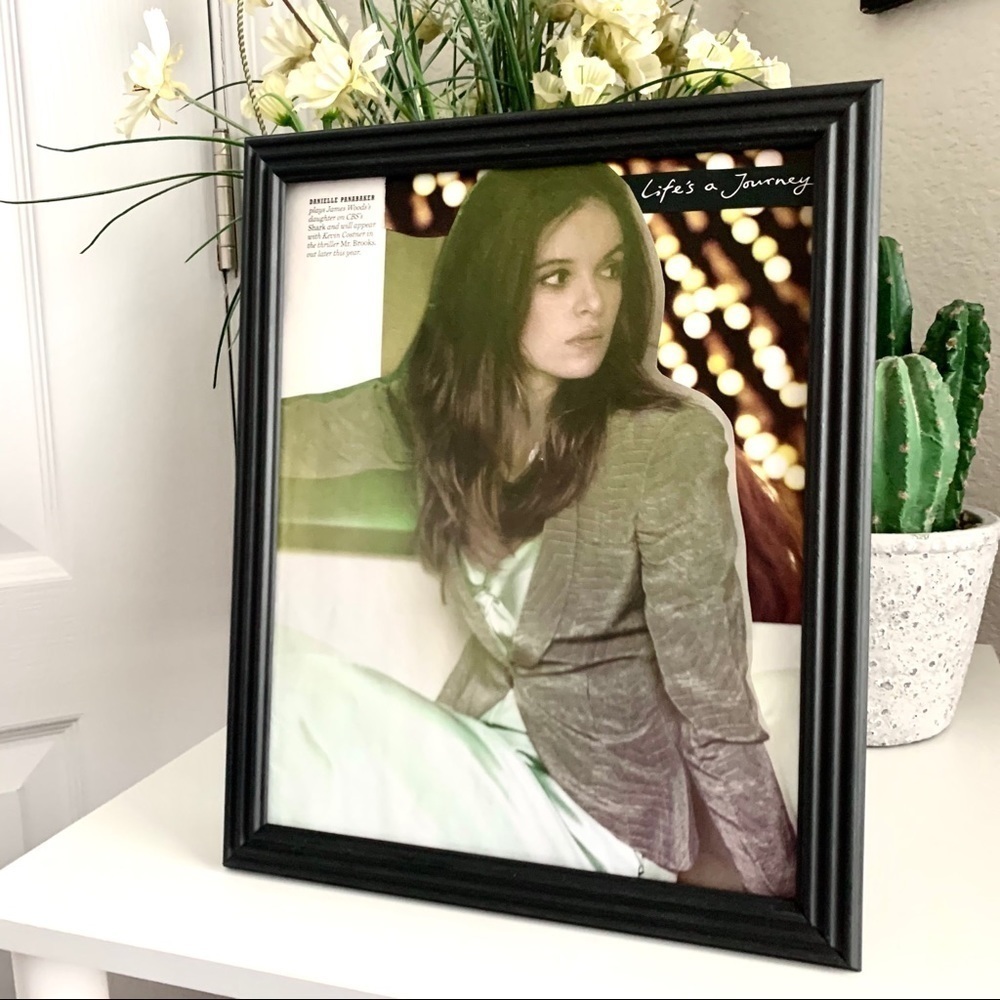 Danielle Panabaker Editorial Collage Wall Art Life’s a Journey Magazine Print